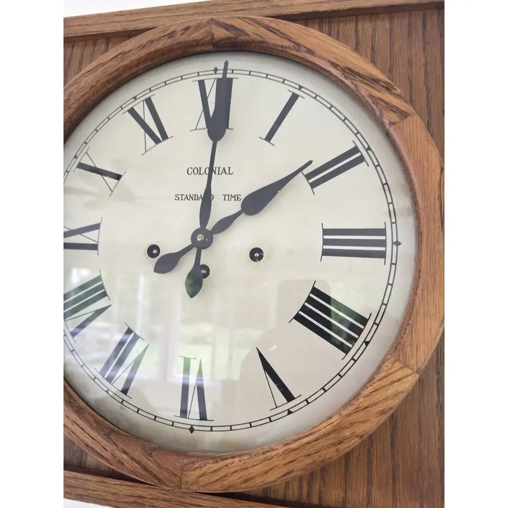 Colonial of Zeeland mechanical wall clock With Chime Key Wind ~ Tested Working